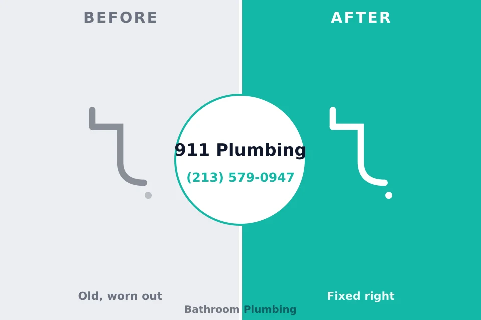 Before and after: plumbing repair Helena West Side, MT